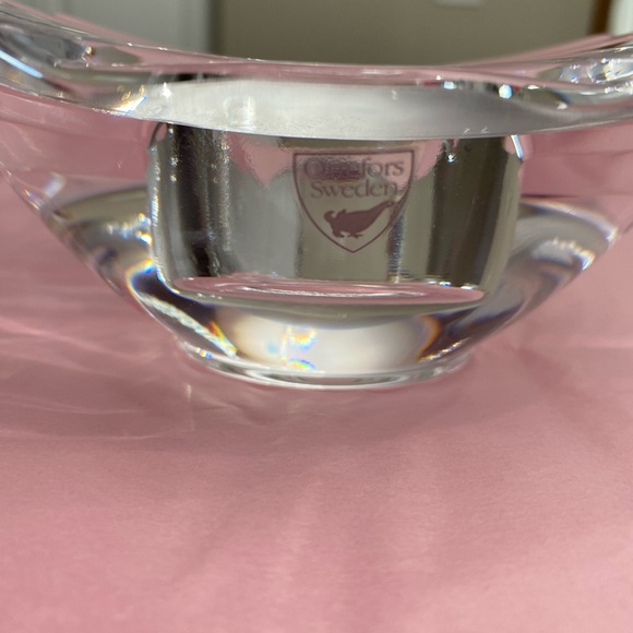 EUC ORREFORS SWEDEN CRYSTAL CANDLE HOLDER - Picture 9 of 9